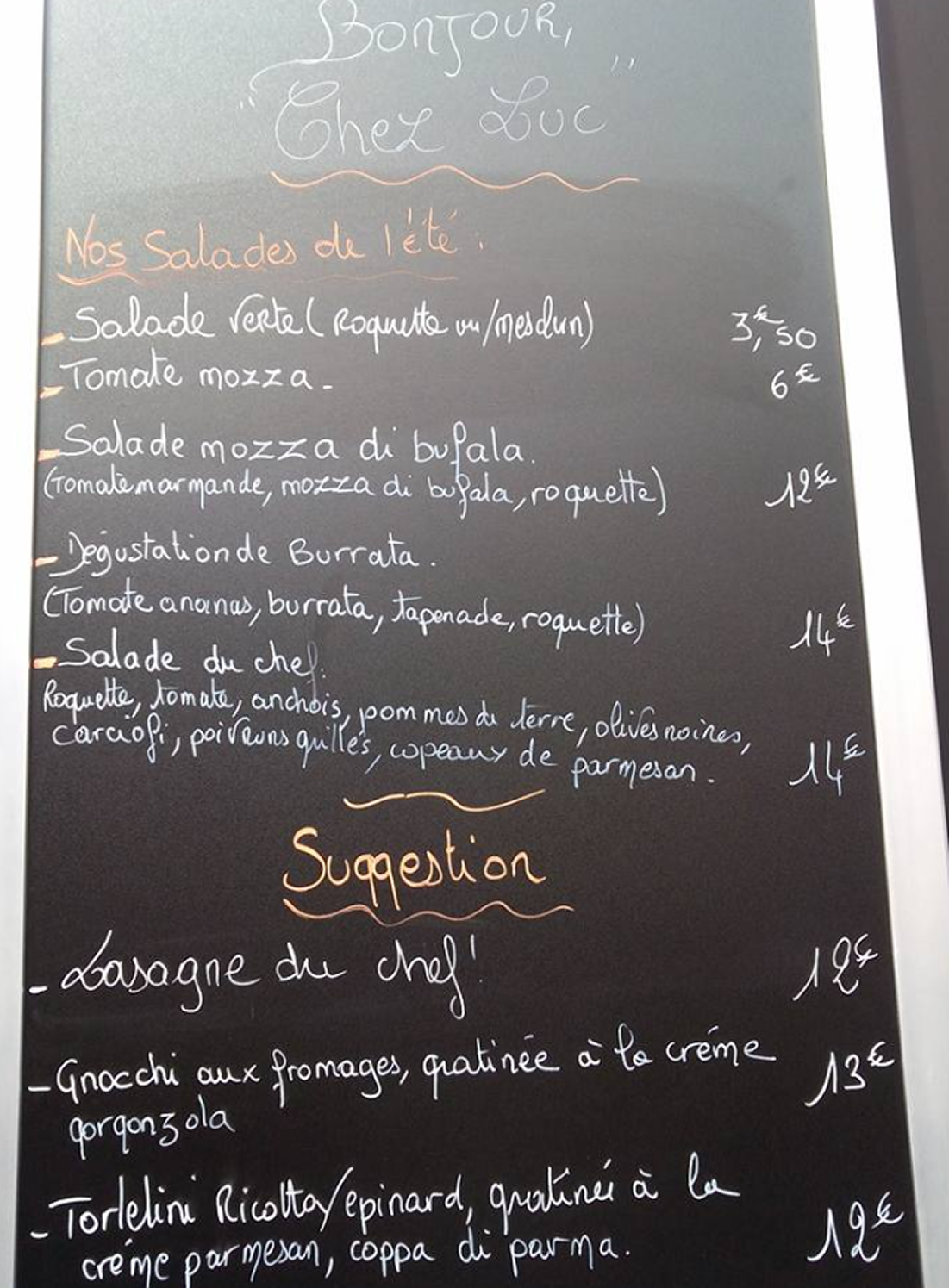 Suggestion du moment